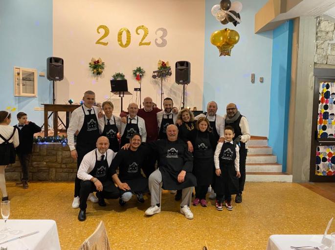 soci proloco tobbiana per la cena capodanno del 2022